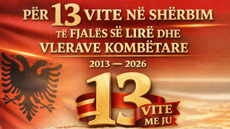 PËR 13 VITE NË SHËRBIM TË FJALËS SË LIRË DHE VLERAVE KOMBËTARE
